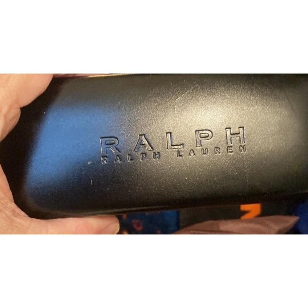 RALPH LAUREN Large Hard Shell Eyeglasses /Sunglasses Case Black